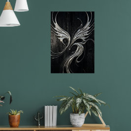 Póster de impresión de arte oscuro del Fénix de Pl