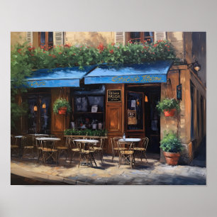 Poster de impresión de arte paisajístico de Café F
