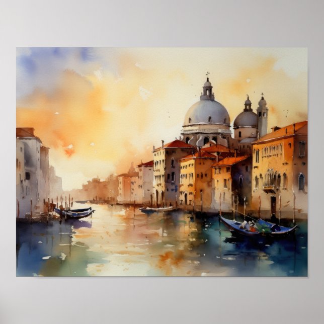 Poster de impresión de arte paisajístico de Veneci (Frente)