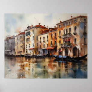 Poster de impresión de arte paisajístico de Veneci