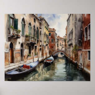 Poster de impresión de arte paisajístico de Veneci