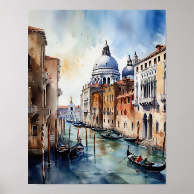 Poster de impresión de arte paisajístico de Veneci (Frente)