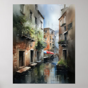 Poster de impresión de arte paisajístico de Veneci