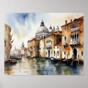 Poster de impresión de arte paisajístico de Veneci
