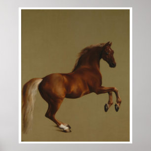 Poster de impresión de arte vintage de Horse Whist
