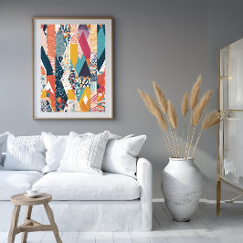 Poster de impresión de bandas de color todo sobre