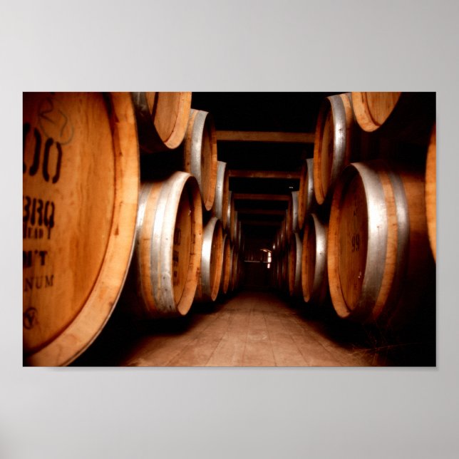 Poster de impresión de barra de bodegas de Wine Ba (Frente)