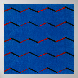 Poster de impresión de bloques de madera textil ja