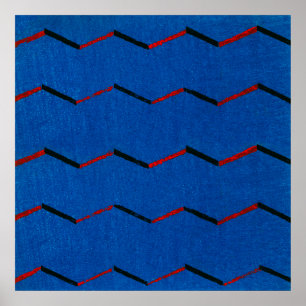 Poster de impresión de bloques de madera textil ja