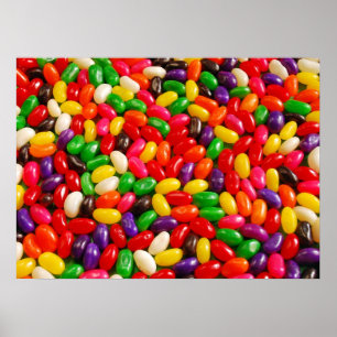 Poster de impresión de caramelos coloridos