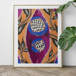 POSTER de impresión de flores botánicas de EA Ségu