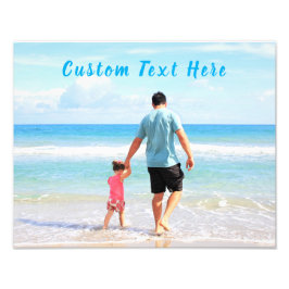 Póster de impresión de foto con texto personalizad