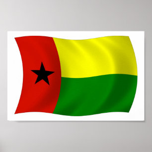 Póster de Impresión de la Bandera de Guinea Bissau