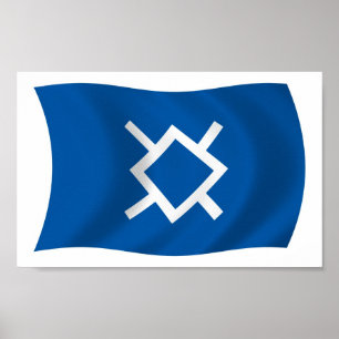Póster de impresión de la bandera de los cheyenes 