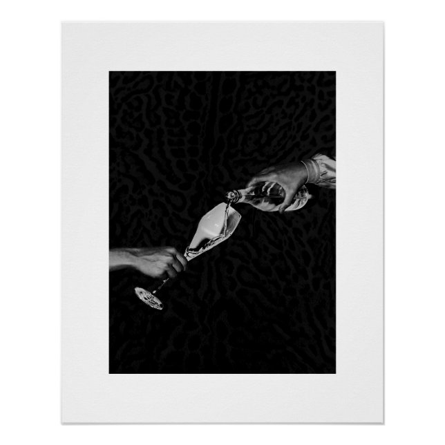 Poster de impresión de leopardo de moda (Anverso)