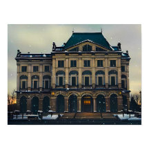 Poster de impresión de mansiones antiguas