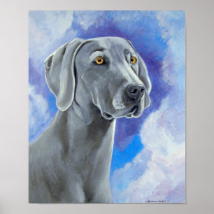 Poster de impresión de pared de Weimaraner