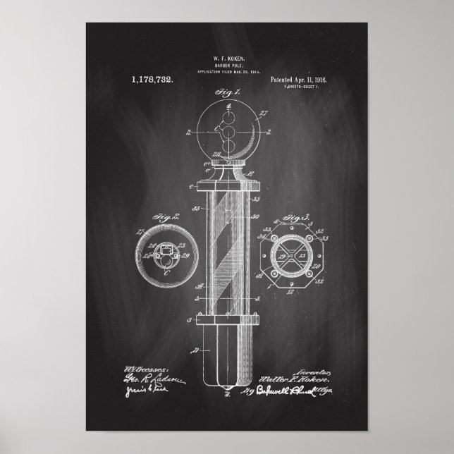 Poster de impresión de patentes de Ilustraciones d (Frente)