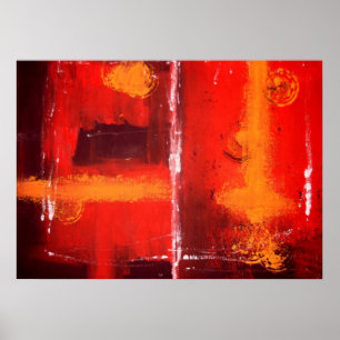 Póster de impresión de pintura abstracta expresion