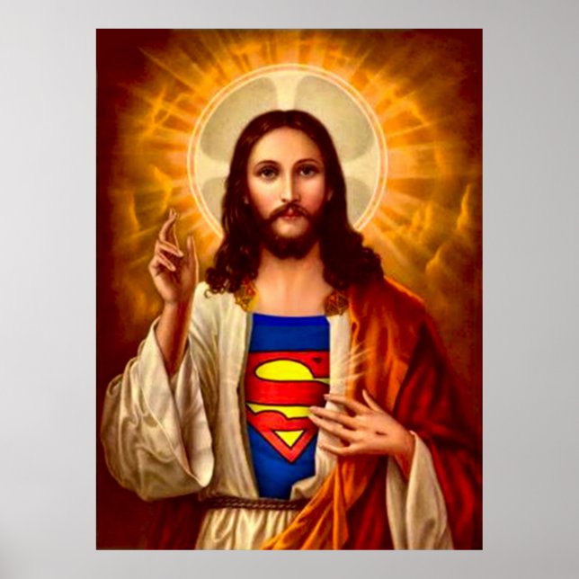 Poster de impresión de pintura de aceite de Super  (Frente)