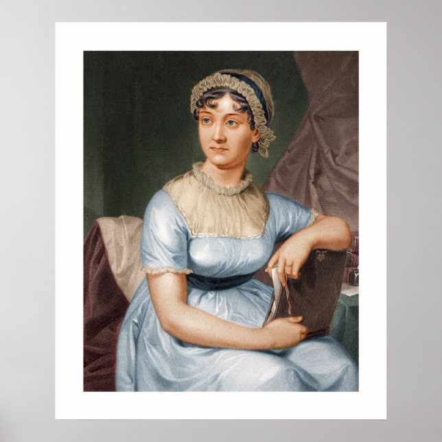 Poster de impresión de retrato de Jane Austen (Frente)