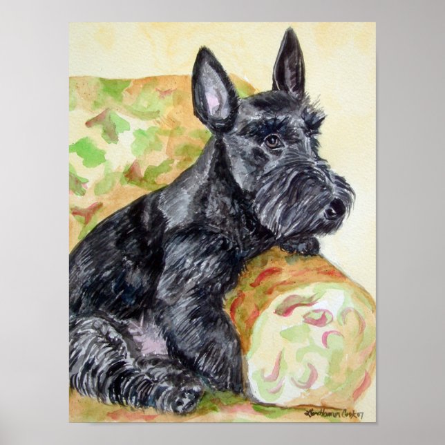 Poster de impresión de Scottish Terrier (Frente)