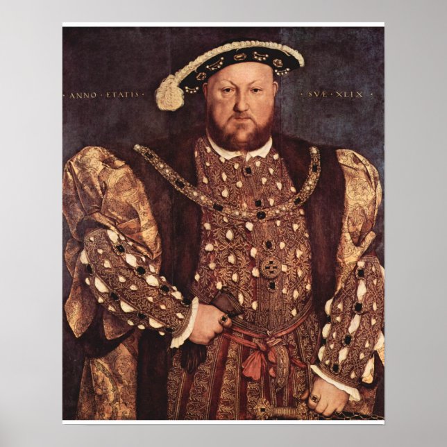 Poster de impresión de tela King Henry VIII (Frente)