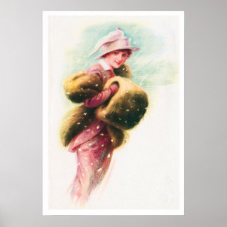 Poster de impresión elegante de arte Lady victoria