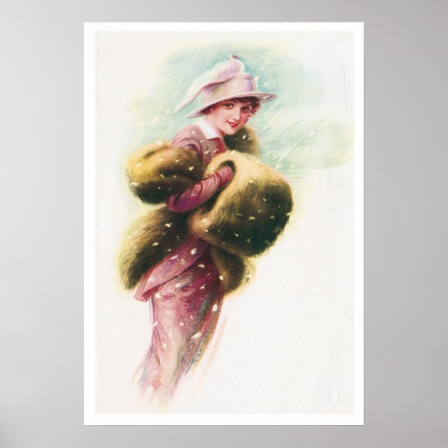 Poster de impresión elegante de arte Lady victoria (Frente)