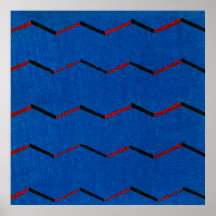 Póster de Impresión en Bloque de Madera de Textil