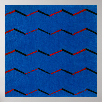 Póster de Impresión en Bloque de Madera de Textil