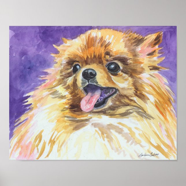 Poster de impresión en pared de Pomerania (Frente)