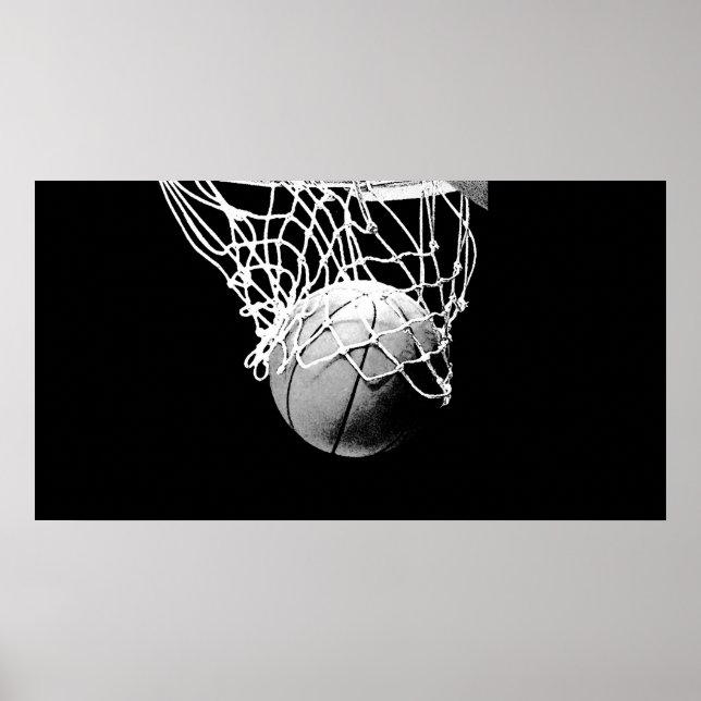 Poster de impresión en red y bolas de baloncesto d (Frente)