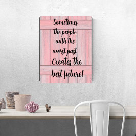 Poster de impresión Negro rosa diciendo el mejor f