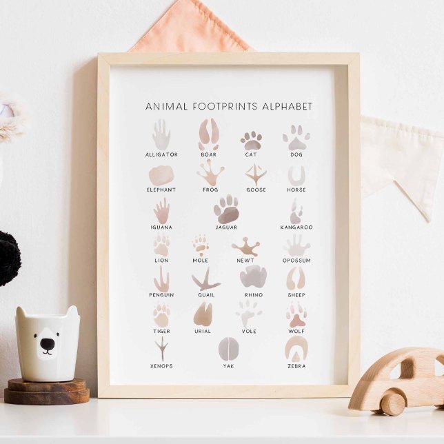 Poster de impresión neutra de pie animal (Subido por el creador)