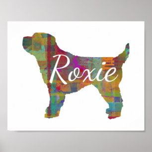 Poster de impresión personalizada de perro Cockapo