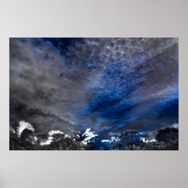 Poster de impresiones de nube (Frente)