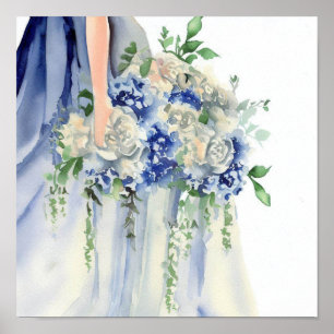 Póster De Inspiración Costera, Bridal Cascading Bouquet 1