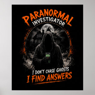 Póster de Investigador Paranormal Encuentra Resp