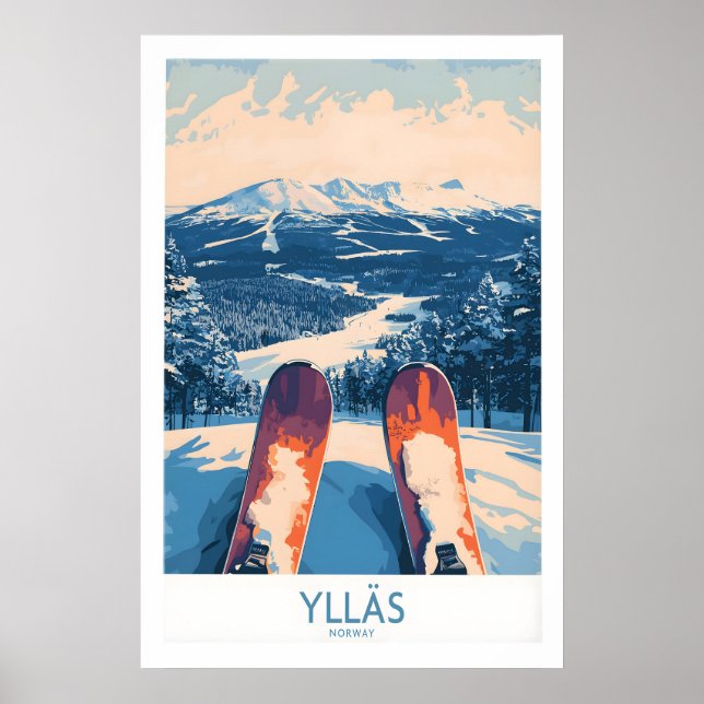 Póster de invierno de Ylläs 1 (Frente)