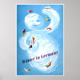 Póster de invierno en Alemania