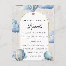 Póster de Invitación a Baby Shower Floral Rosa