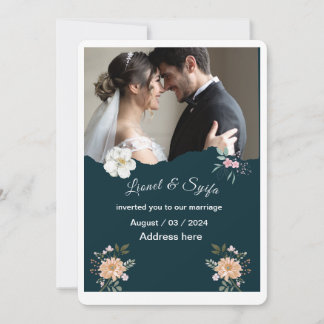 Poster de invitación a bodas