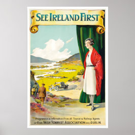 Póster de Irlanda Arte Irlandés Impresión de Viaje