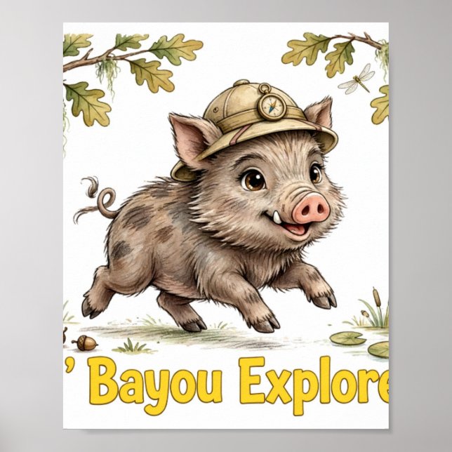 Póster de Jabalí de Lil' Bayou Explorers (Frente)
