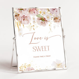 Póster de jardín boho El amor es dulce toma un reg