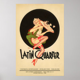 Póster de jazz del Barrio Latino - Times Square - 
