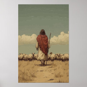Póster de Jesús el Buen Pastor