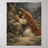 Póster de Jesús Orando en el Huerto – Noche de Get