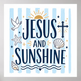 Póster de Jesús y Sol